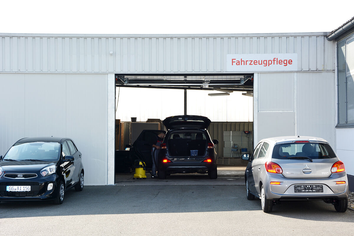 Hauseigene Fahrzeugaufbereitung